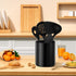 Utensil Holder Kitchen Utensil Holder for Countertop, Ceramic Cooking Utensil Holder for Kitchen Counter, Modern Spatula Holder Utensil Organizer Kitchen Decor, 6.5”H x 5.5”D Black