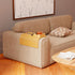 Bamboo Sofa Armrest Tray, Couch Arm Tray with Detachable Cup Holder and Anti-Slip Foldable Table Tray