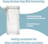 Shappy Compost Tea Bag, Pump Strainer Mesh Filter Bag with Drawstring, 600 ?m for Preventing Clogging (10 Pieces)