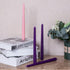 Christmas Products Set of 36, 27 Purple and 9 Pink 10 Inch Unscented Taper Advent Candles