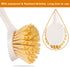 2 Pack Kitchen Dish Brushes, Bamboo Handle Dish Scrubber with Built-in Scraper for Kitchen Sink Cleaning Tools