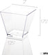 Ilyapa 2oz Clear Plastic Dessert Cups - 50 Pack Mini Appetizer Cups with Spoons for Cheesecake, Chocolate Mousse,