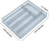 Silverware Drawer Organizer Holder, Mesh Wire Cutlery Tray for Kitchen, Bedroom, Living Room, 5 Compartment