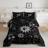 Bohemian Sun Moon Comforter Set Queen Trippy Stars Style Bedding Sets For