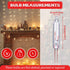 Mudder 100 Pcs Mini Christmas Replacement Light Bulbs, 2.5 Volt for Indoor Outdoor Xmas Decor, Clear