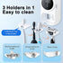 Toothbrush Holder and Cleaner Razor Holder/Dryer Light Cleaning and Air Drying Automatic Ratating Cover Rechargeable
