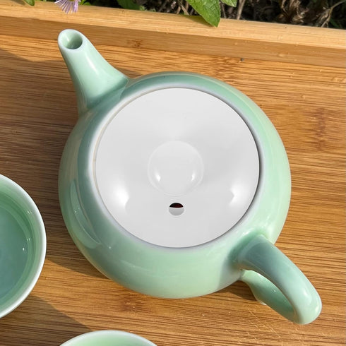 Luxshiny Ceramic Teapot Lid Replacement, White Porcelain Mug Cover for Small Tea Pots, Kungfu Tea Cup Accessories
