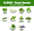 25 8,700+ Pack Set HOME GROWN Herb Seeds for Planting Non-GMO Heirloom Seeds | Extra Large Variety Herb Kit Indoor