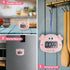 Weewooday 2 Pieces Cute Cartoon Animal Digital Kitchen Timers with Magnetic Backs for Teachers Cooking