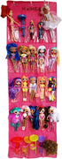HOME4 Hanging Over The Door 25 Pockets Storage Organizer for Surprise Toys (Pink)