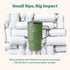 Hot1 18 oz Hot1 6 REDUCE Stainless Steel Insulated Mug with Temperature Adjusting Lid - Dual-Wall Vacuum, Cupholder