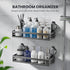 BREIS Shower Caddy Suction Cup, No Drill Shower Shelves, Rustproof Suction Showers Organizer, Large Capacity Bathroom