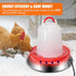12 Inch 5 Chicken Water Heater Base, Gallons Poultry Drinker Heater Base with Thermostat and Power Cord, Automatic