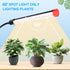 3Head 5-Mode 4/8/12/16/20H, 27 24"-64" Grow Light with Stand, Timer Watt Power Home Plug LED Grow Lights for Indoor