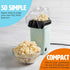 Tasty Hot Air Popcorn Popper, Healthy and Delicious Popcorn in Minutes, Fast and Easy-to-Use, Built-In Measuring Cup and Butter Warmer, 8 Cups, Aqua by Tasty