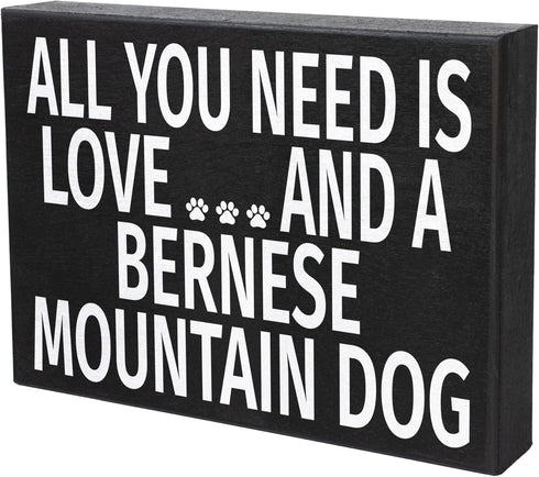 JennyGems Bernese Mountain Dog Gifts - All You Need is Love and a Bernese Mountain Dog, Made in USA