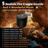 2 1 Fireplace Crackler Sound Box for Electric Fireplace with Remote Control, in Realistic Rechargeable Fire Crackling
