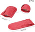 uxcell 2Pcs Pan Handle Sleeve, Pot Handle Covers Heat Resistant Iron Skillet Handle Covers for Kitchen Baking Cooking Supplies, Red 3.1 in x 5.9 in