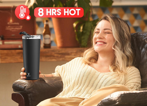 24 oz 8 24 Meoky Travel Coffee Mug with Leak-proof Lid, Stainless Steel Insulated Coffee Tumbler, Keeps Hot for Hours