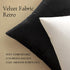 MIULEE Velvet Throw Pillow Covers - Pack of 2, 18x18 Inch, Black, Super Soft Decorative Square Cushion Cases for Home
