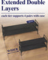 Closet, Closet 36.1" 2 Kitsure Shoe Rack for Shoe Organizer for Front Door Entrance, Stackable Shoe Shelf, Detachable