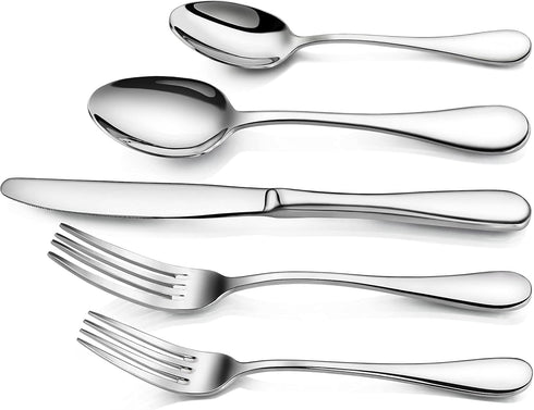Artaste 56389 Rain 18/10 Stainless Steel Flatware Set, 20-Piece, Service for 4