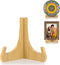 6 Inch Plate Holders for Display, Bamboo Picture Frame Stand for Tables, Decorative Easel for Platter, Book, Photo
