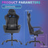 PayLessHere 360 Ergonomic Racing Desk Chair Gaming Chair Computer Chair with Armrests Swivel & Caster Pu Desk Task