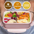 LOVINA Bento Boxes for Adults, 1100 ML Lunch Box for Kids with Spoon & Fork, BPA-Free