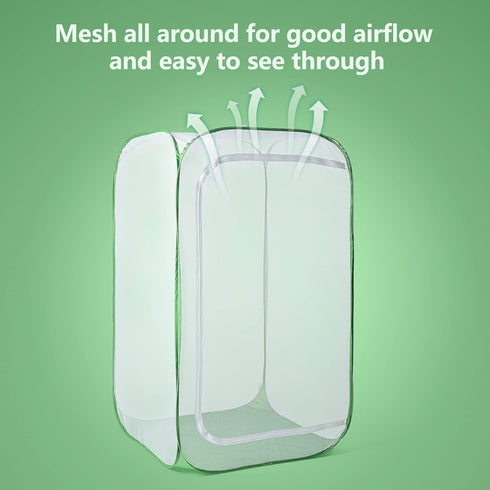 48" 28 28 48 Inches Outdoor Mesh Plant Enclosure, Mesh Plant Cover for Pests, Bird and Pest Protection Guard for Fruit