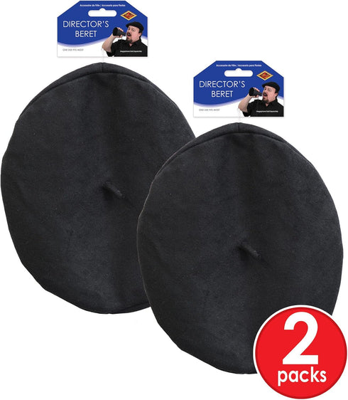 Beistle S60219AZ2 Directors Beret, Black