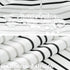 jinchan Black Grey White Striped Shower Curtain, Waterproof Fabric Set with Hooks, 70x72 inches Modern Abstract