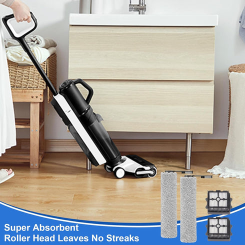 Brush Roller and Filter for Tineco Floor One S5 Combo - Replacement Parts, 2 Brush Roller + 2 Filters