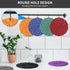 ME.FAN Silicone Trivet Mats - 4 Pack Pot Holders, 7.4'' Thickened Hot Pads for Hot Pots, Pans, Heat Resistant for Table