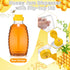 24 (12oz) Pcs Clear Plastic Honey Bottles Plastic Skep Style Jar Honey Squeeze Bottle Empty Refillable Honey Dispenser