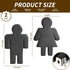 Defined Deco Ceramics Figures Decorative Objects, Funny Bathroom Decor for Shelves, Cute Modern Black Bookshelf Decor