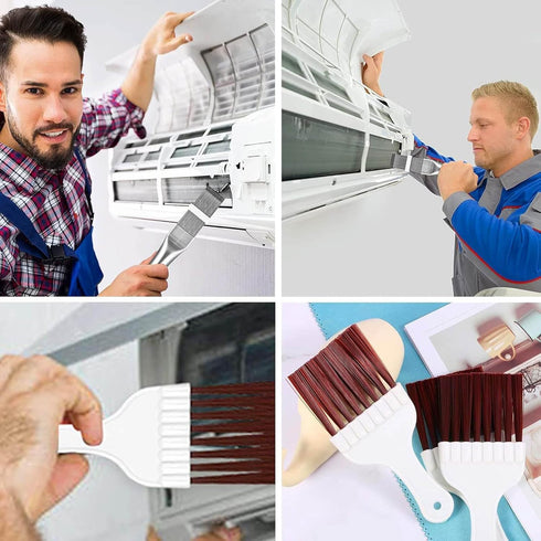 Air Conditioner Condenser Fin Comb Cleaner Kit, Stainless Steel Metal Fin Comb for Evaporator Radiator Repair