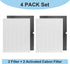 Replacement 116130 Filter H Combo Pack for Winix 5500-2, 2 Filters & 2 Activated Carbon Filters