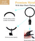 42 Pack Curtain Rings with Clips - 1.26" Interior Diameter Metal Drapery Rings Compatible with 1 inch Rods (Black)