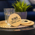 Cegkuc Set 6, 4" Coasters for Drinks with Holder of Family Coasters Home&Love Coaster for New Home Couples House