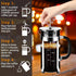 French Press Coffee Maker, 304 Stainless Steel with 4 Filters System, Heat Resistant Borosilicate Glass, BPA-Free
