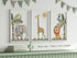 Set 3 (8x10) Eviepops Prints Cute Safari Animals of Unframed Prints for Baby Girl or Boy Nursery Bedroom Playroom
