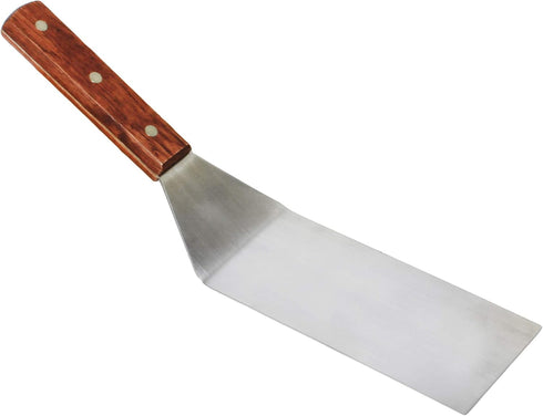 Thunder Group 7-1/2-Inch Stainless Steel Turner, Straight Blade BBQ Steak Spatula