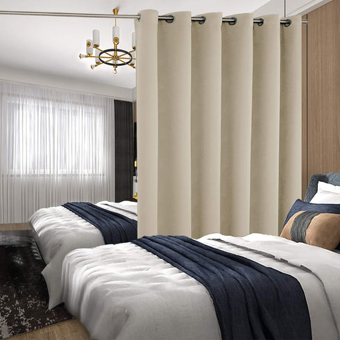 BGment Sliding Door Curtains for Patio 84 Inch Long, Room Darkening Blackout Curtains, Extra Wide Thermal Insulated