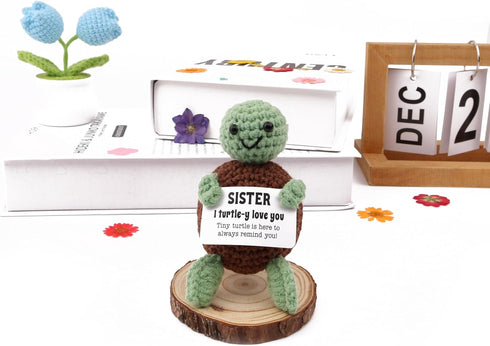 caiyjhao Lovely Hand-Woven Turtle | Mini Turtle Doll, Birthday Gift for Brothers and Sisters, Unique Handmade Gift