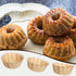 ZENFUN 100 Pcs Mini Fluted Tube Pan Liners | 4 Inch Disposable Paper Cake Pan Liners for Baking