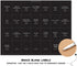 ThreeKin 230 Spice Jar Labels, Waterproof & Oil-Resistant Black Minimalist Stickers for Kitchen Organization, BPA-Free