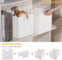 Vagusicc Wicker Storage Basket, Set of 2 Foldable Cube Storage Bins, 11 Inch Square (White)
