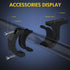 Nilight 2PCS Roll Bar Clamps Mounting Brackets, LED Light Mount Clamps Fit on 2.135" to 2.5” Bull Bars
