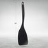 Ram-Pro Pack of 2 Melamine Solid Black Spatulas, Heat-Resistant Rubber Turner Kitchen Utensils for Cooking